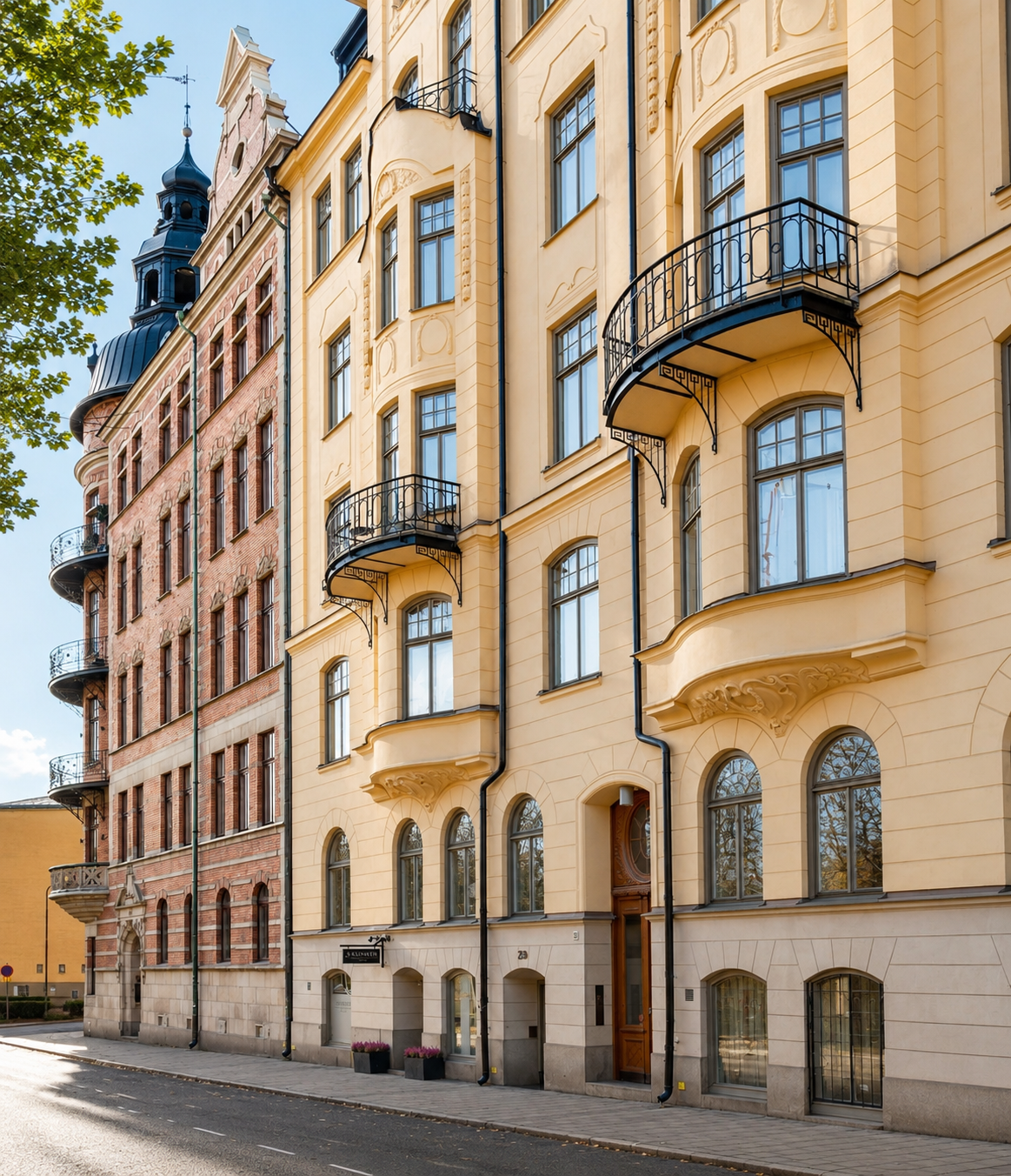 S-Klinikens fastighet på Narvavägen 23 på Östermalm i Stockholm